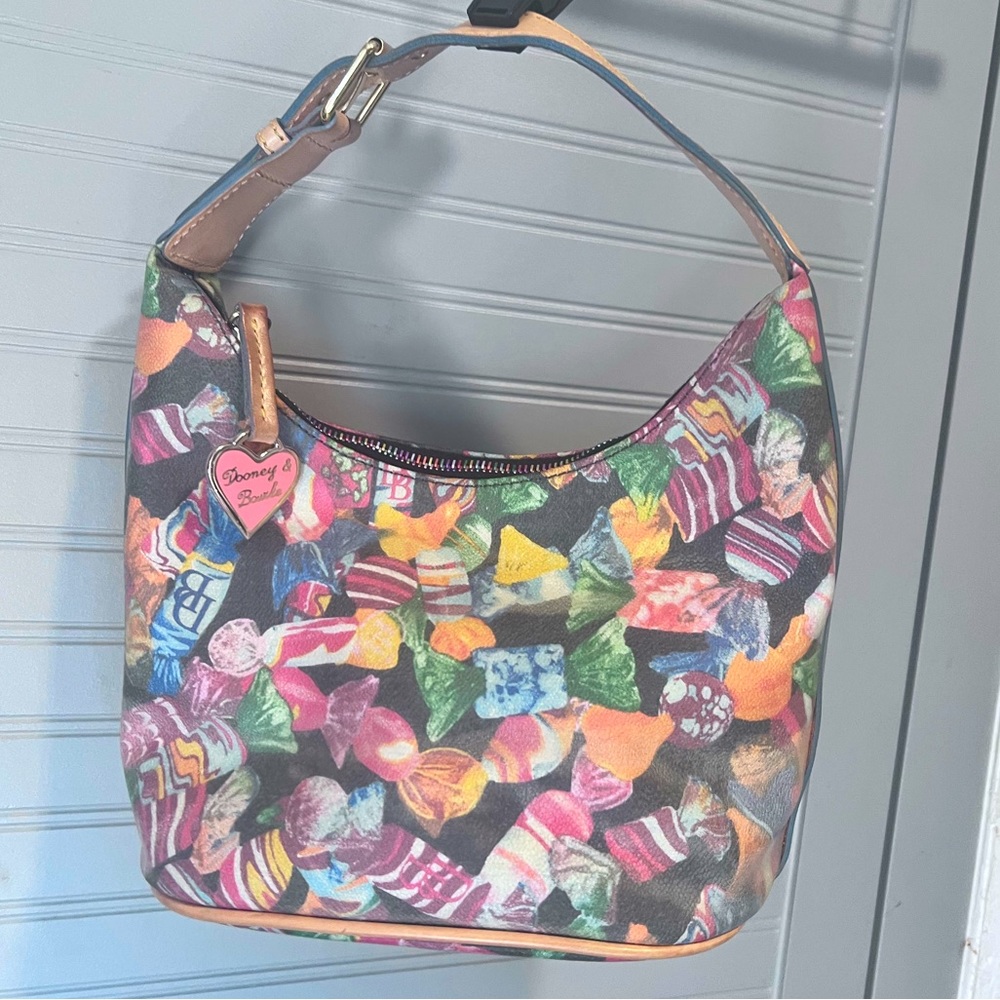 DOONEY & BOURKE Y2K CANDY PRINT TASSEL TOTE BAG EUC